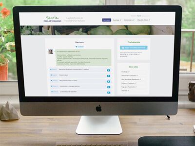Plateforme pédagogique de cours d'italien